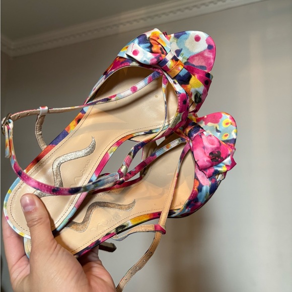 Nina multicolored pink heels - Picture 4 of 6